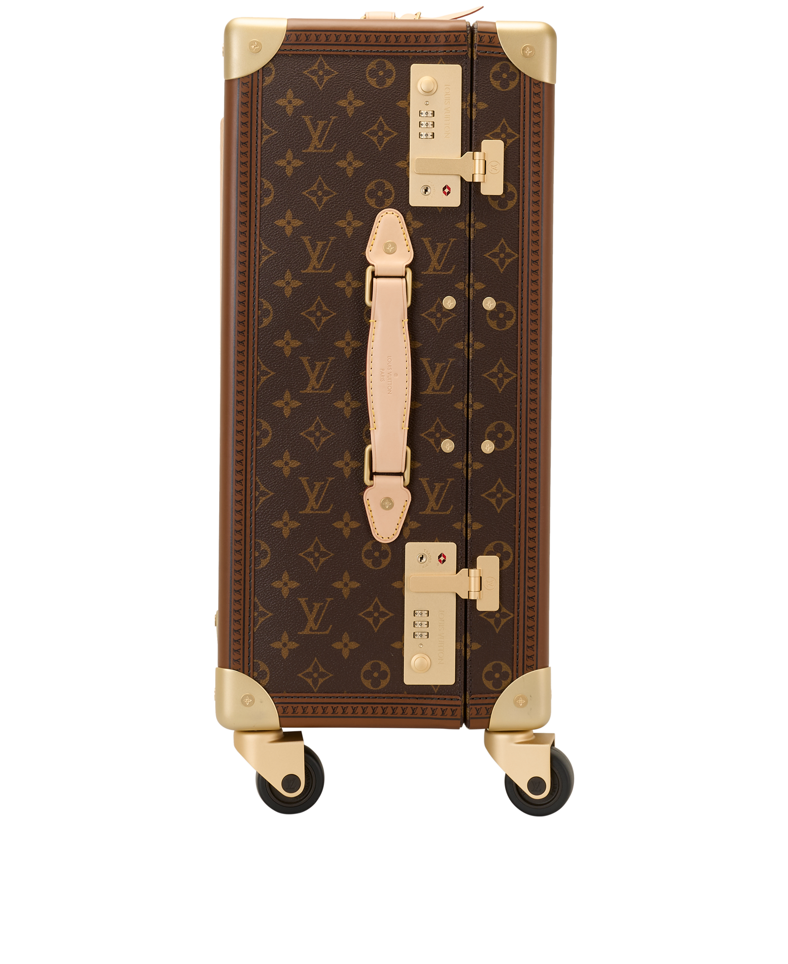 Rolling Trunk, &pound;4,500, Handbags, Brown, Canvas, Side view